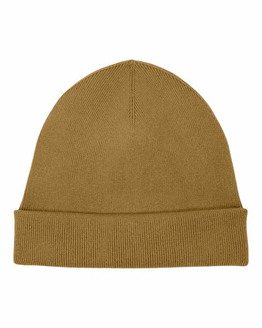 Rib-knit Beanie - Bronze - 1
