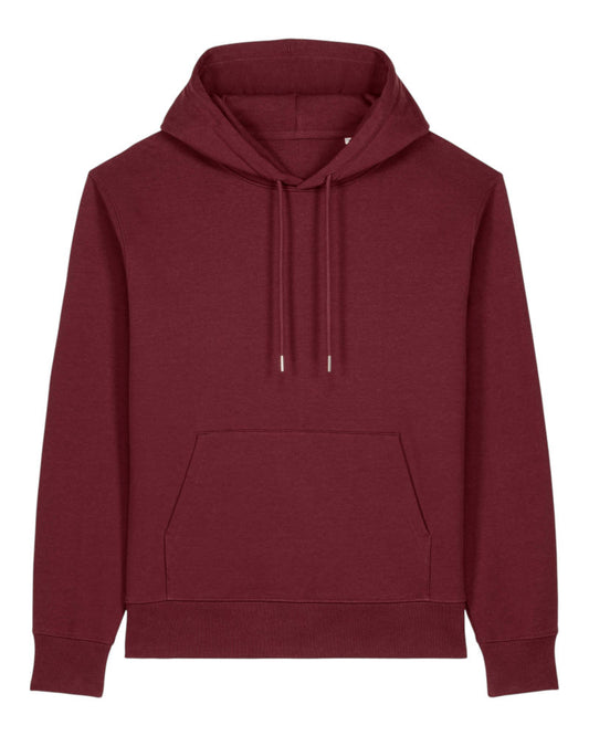 Men’s Recycled Cotton Hoodie - Burgundy - 1