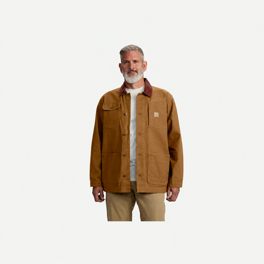 Carhartt Duck Chore Coat in Carhartt Brown