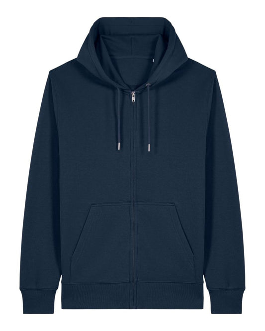 French Terry Zip Hoodie - French Navy - 1