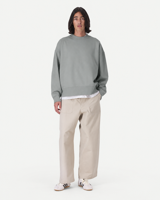 Stanley/Stella Recycled Cotton Boxy Sweatshirt in Misty Grey