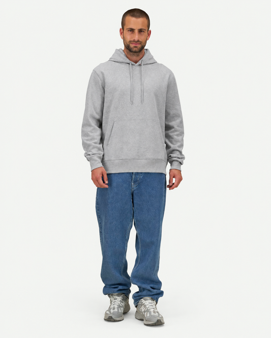 Stanley/Stella Men’s Recycled Cotton Hoodie in Heather Grey