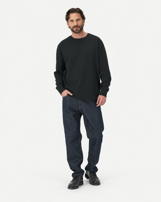 Stanley/Stella Men’s Recycled Cotton Sweatshirt in Black